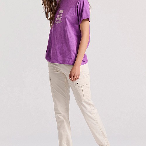 FUNKY BUDDHA Γυναικείο Cargo Παντελόνι Με Λάστιχο FBL009-101-02