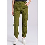 FUNKY BUDDHA Γυναικείο Cargo Παντελόνι Με Λάστιχο FBL009-101-02