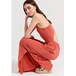 FUNKY BUDDHA Γυναικεία Wide Leg Fit Ολόσωμη Φόρμα FBL009-101-12
