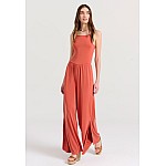 FUNKY BUDDHA Γυναικεία Wide Leg Fit Ολόσωμη Φόρμα FBL009-101-12