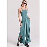 FUNKY BUDDHA Γυναικεία Wide Leg Fit Ολόσωμη Φόρμα FBL009-101-12