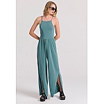 FUNKY BUDDHA Γυναικεία Wide Leg Fit Ολόσωμη Φόρμα FBL009-101-12