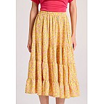 FUNKY BUDDHA Γυναικεία Floral Μίντι Φούστα FBL009-103-14