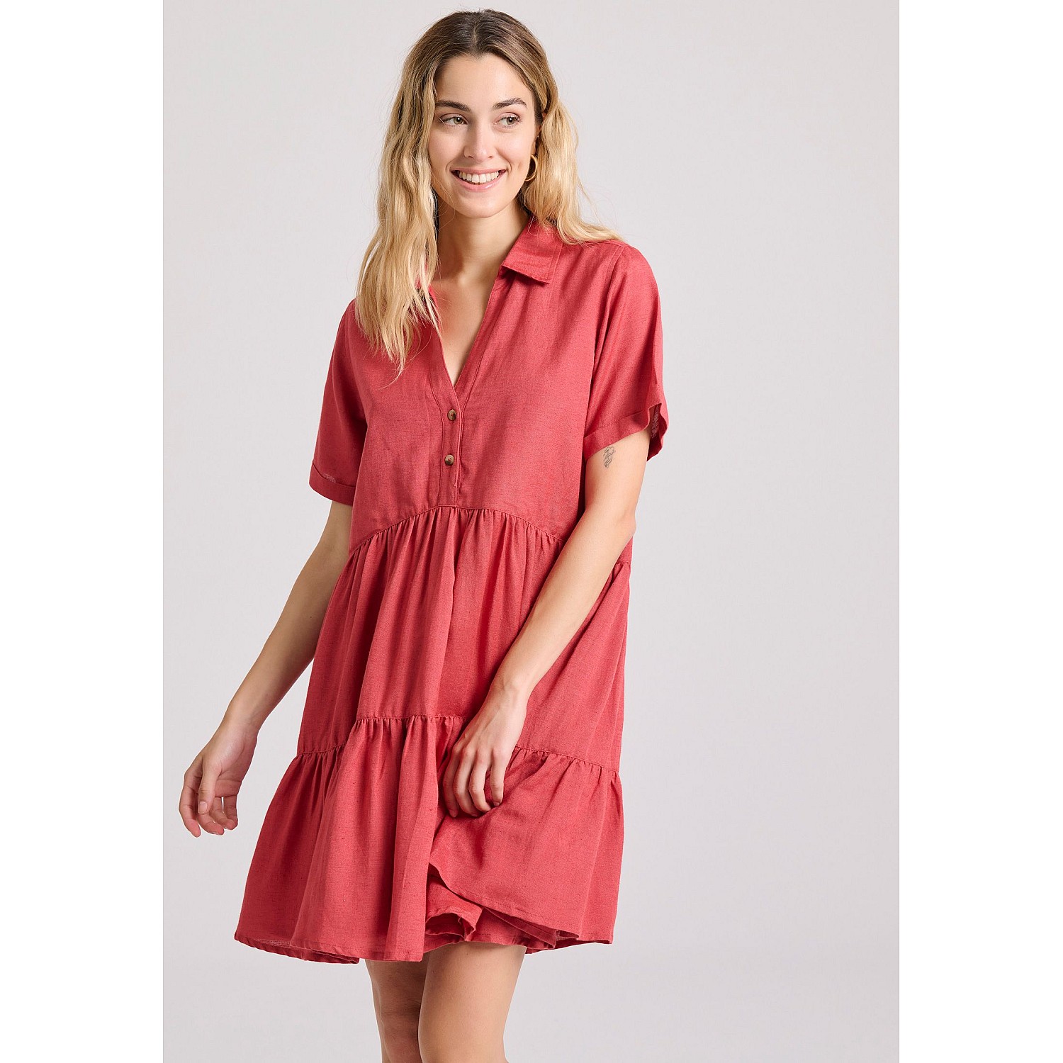 FUNKY BUDDHA Γυναικείο Σεμιζιέ Φόρεμα FBL009-104-13