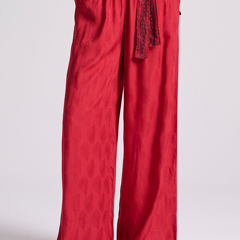 FUNKY BUDDHA Γυναικεία Wide Leg Fit Παντελόνα FBL009-110-02