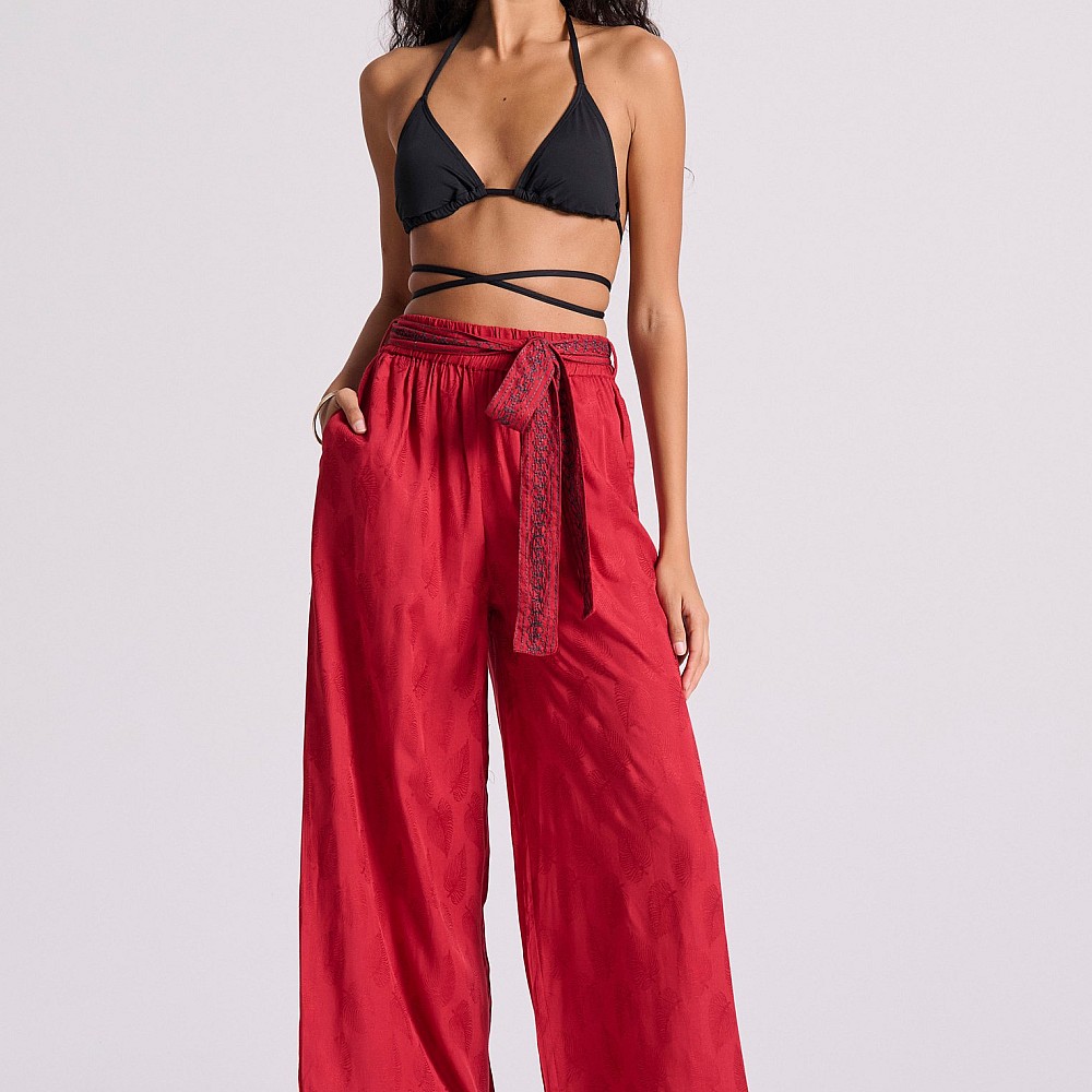 FUNKY BUDDHA Γυναικεία Wide Leg Fit Παντελόνα FBL009-110-02