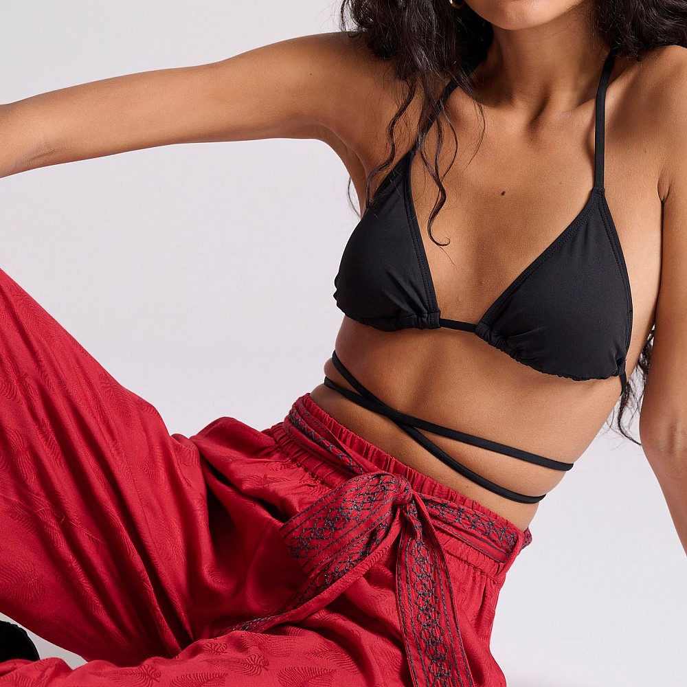 FUNKY BUDDHA Γυναικεία Wide Leg Fit Παντελόνα FBL009-110-02
