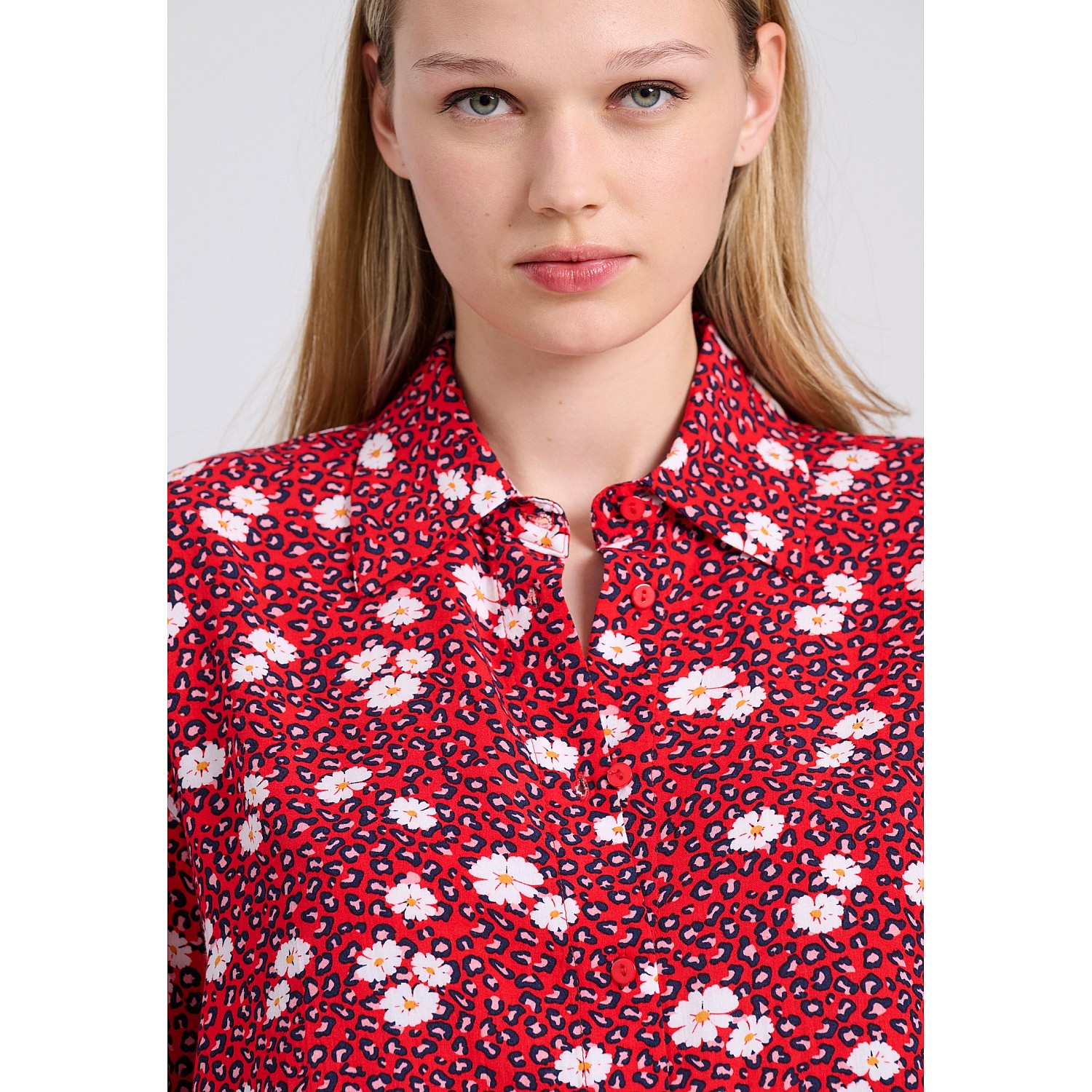 FUNKY BUDDHA Γυναικείο Loose Fit Πουκάμισο FBL009-111-05