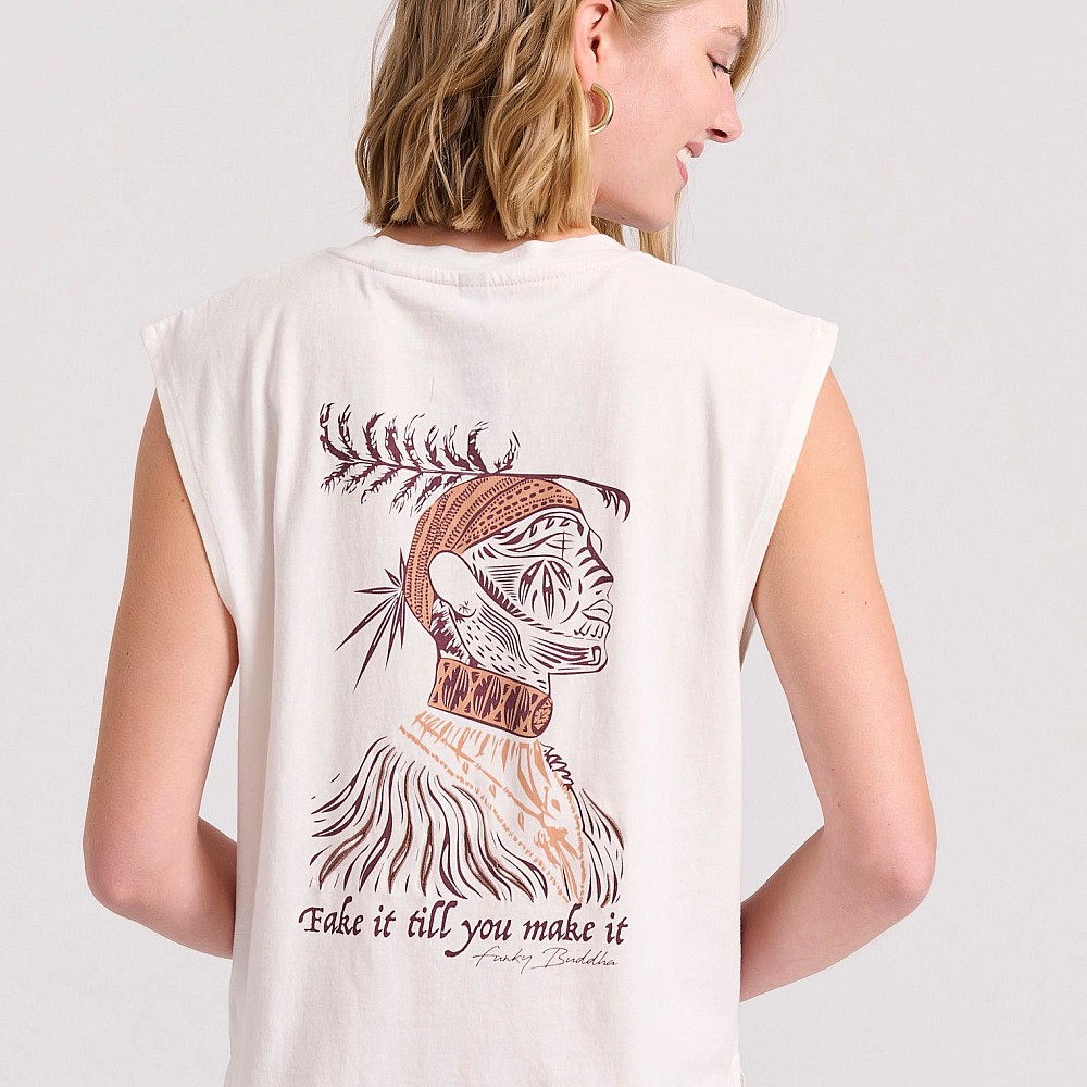 FUNKY BUDDHA Γυναικείο Αμάνικο T-Shirt FBL009-116-04