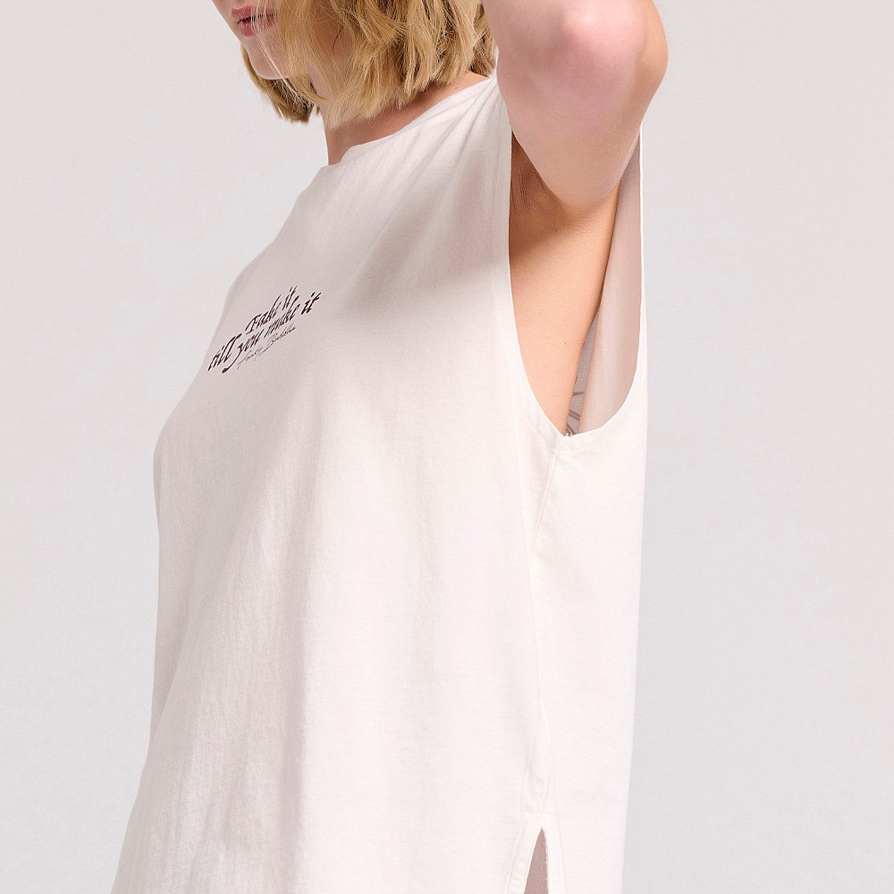 FUNKY BUDDHA Γυναικείο Αμάνικο T-Shirt FBL009-116-04