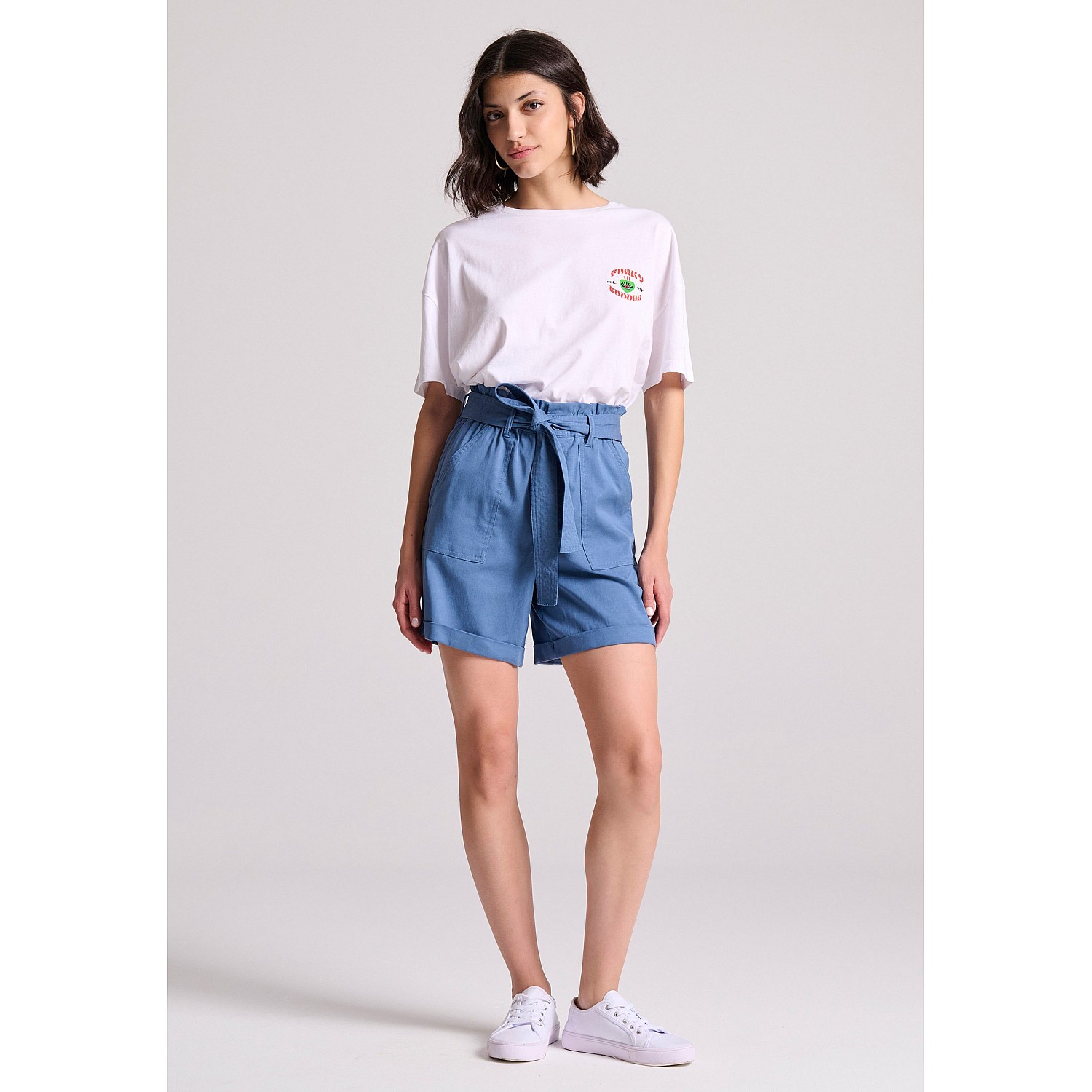 FUNKY BUDDHA Γυναικείο Lyocell Blend Σορτς FBL009-120-03