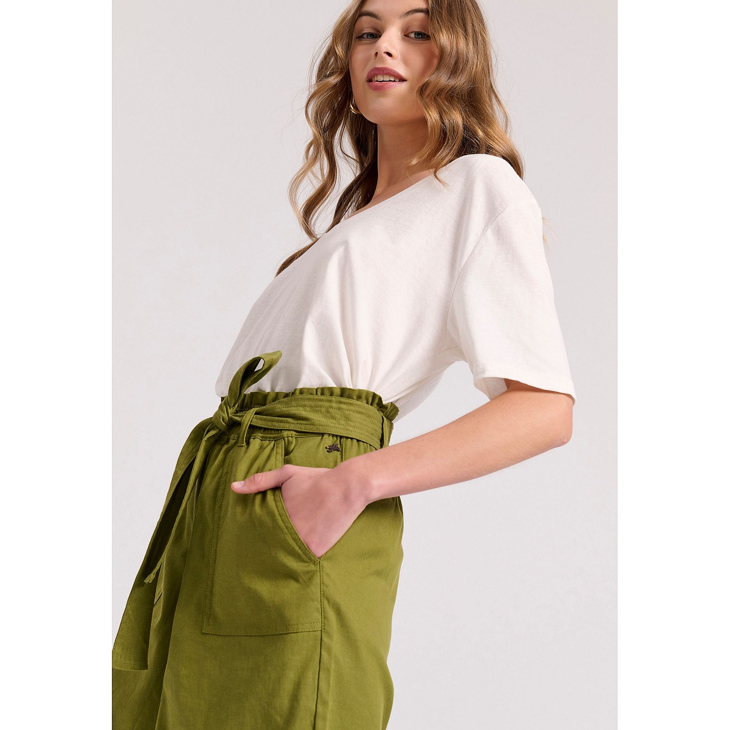 FUNKY BUDDHA Γυναικείο Lyocell Blend Σορτς FBL009-120-03
