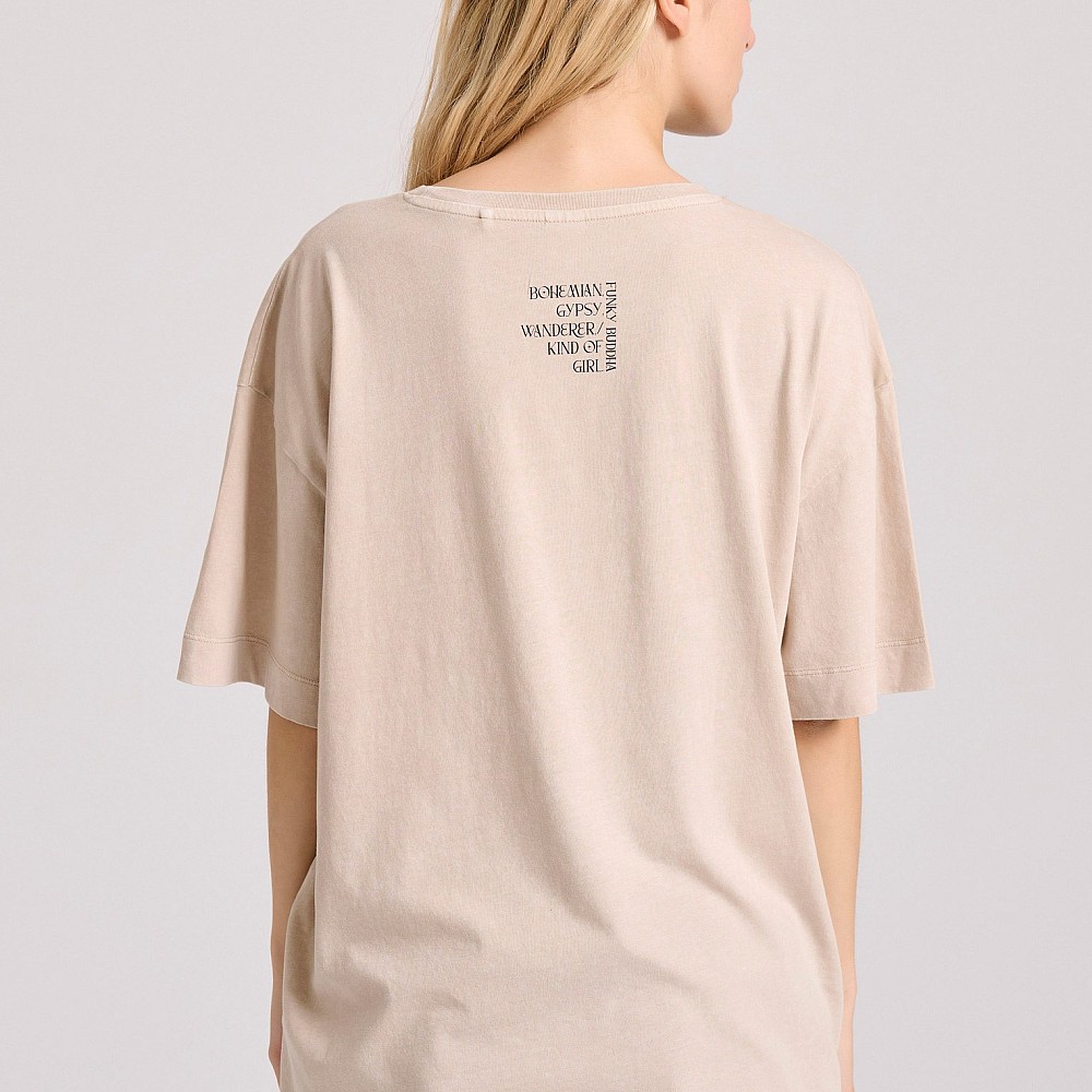 FUNKY BUDDHA Γυναικείο Loose Fit T-Shirt FBL009-121-04