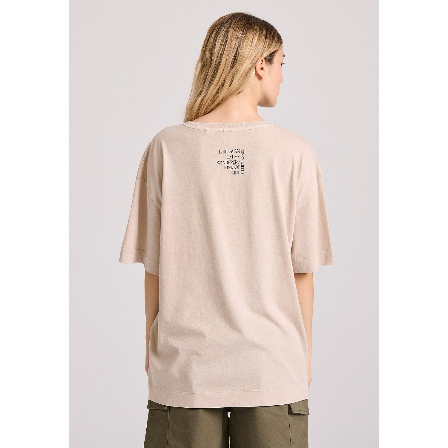 FUNKY BUDDHA Γυναικείο Loose Fit T-Shirt FBL009-121-04