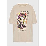 FUNKY BUDDHA Γυναικείο Loose Fit T-Shirt FBL009-121-04