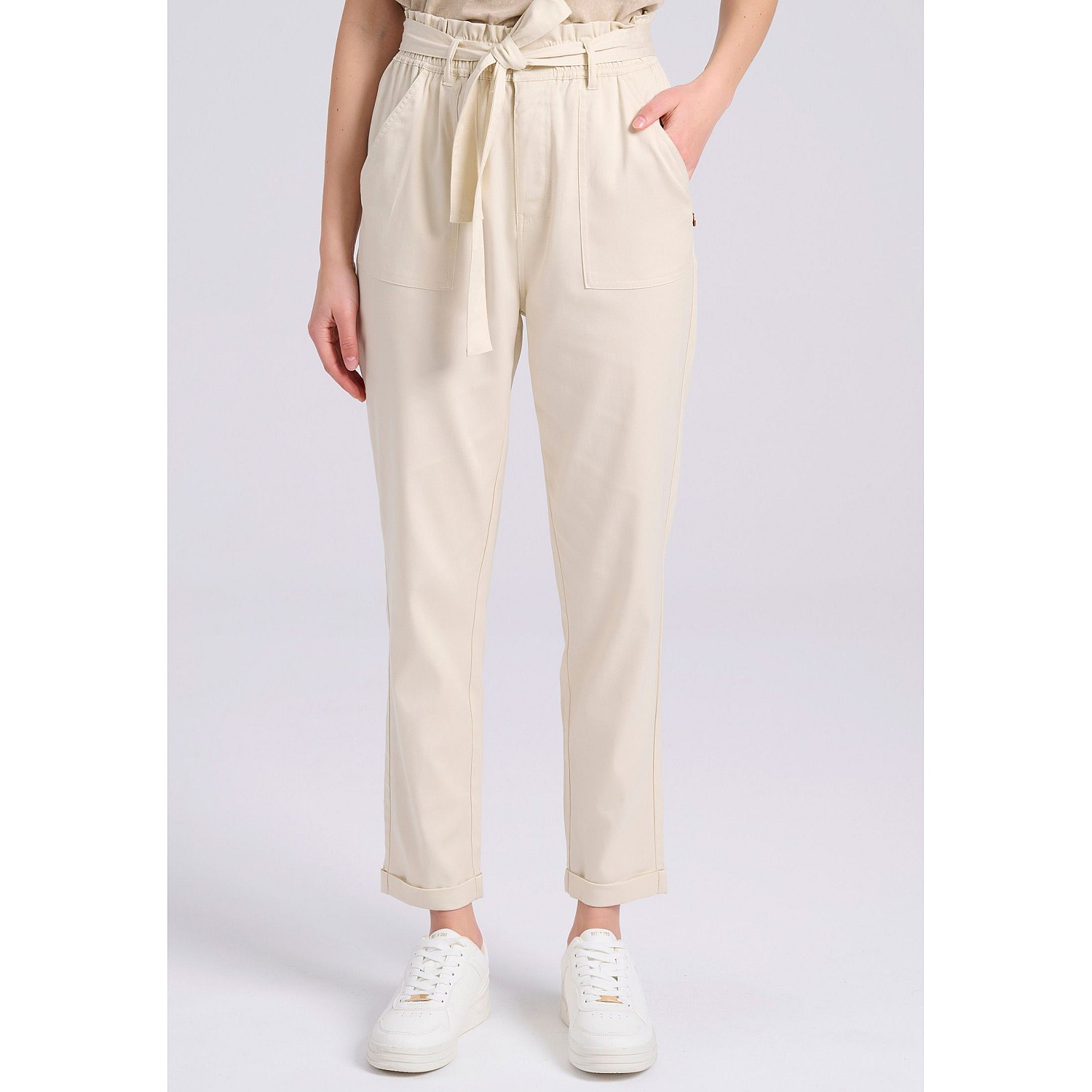 FUNKY BUDDHA Γυναικείο Cropped Παντελόνι FBL009-122-02