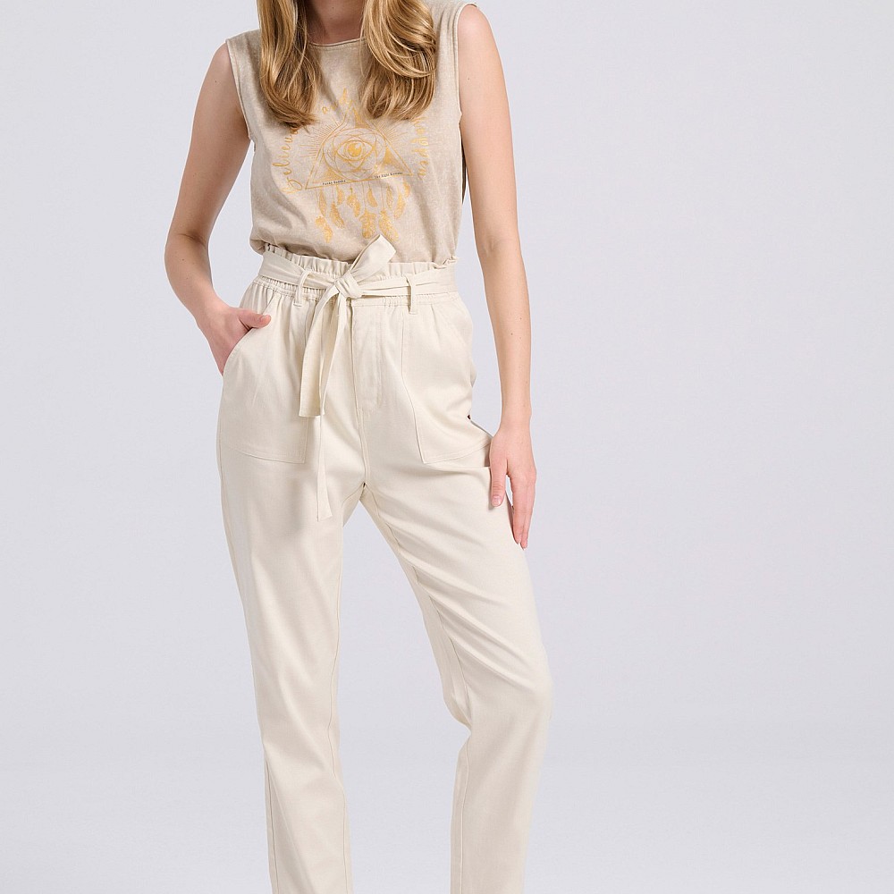 FUNKY BUDDHA Γυναικείο Cropped Παντελόνι FBL009-122-02