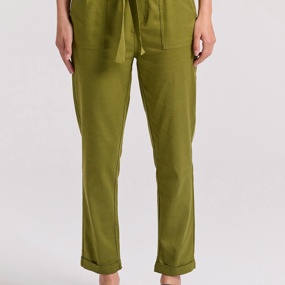 FUNKY BUDDHA Γυναικείο Cropped Παντελόνι FBL009-122-02