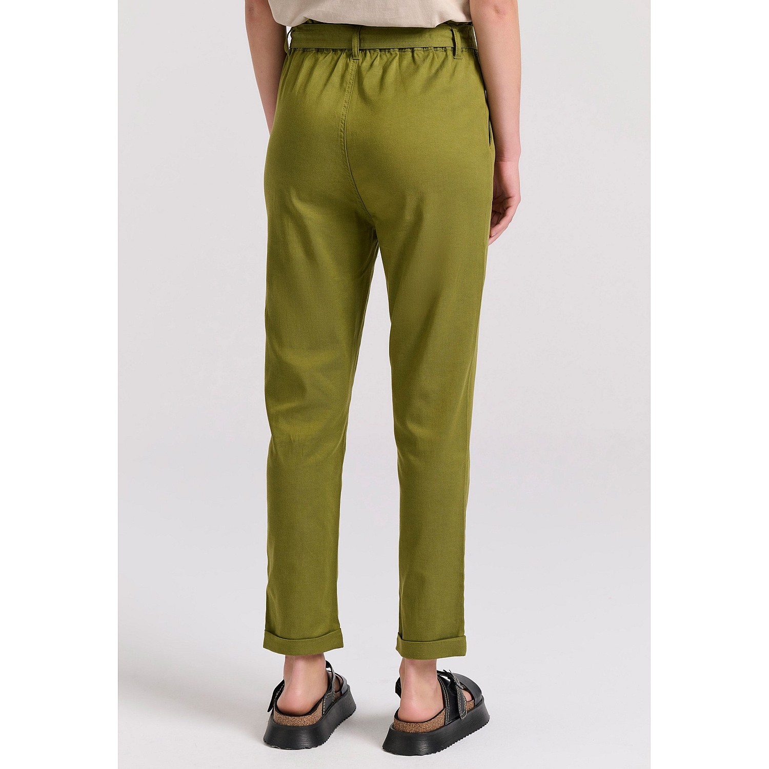 FUNKY BUDDHA Γυναικείο Cropped Παντελόνι FBL009-122-02