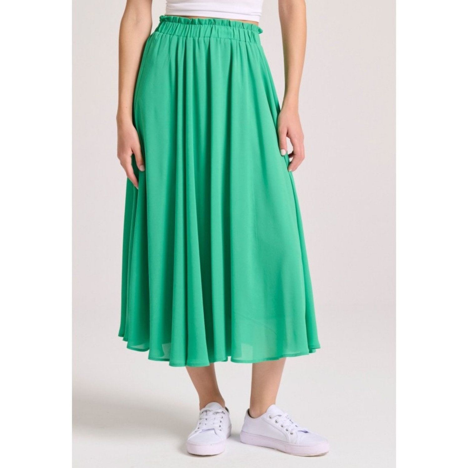 FUNKY BUDDHA Γυναικεία Loose Fit Μίντι Φούστα FBL009-122-14