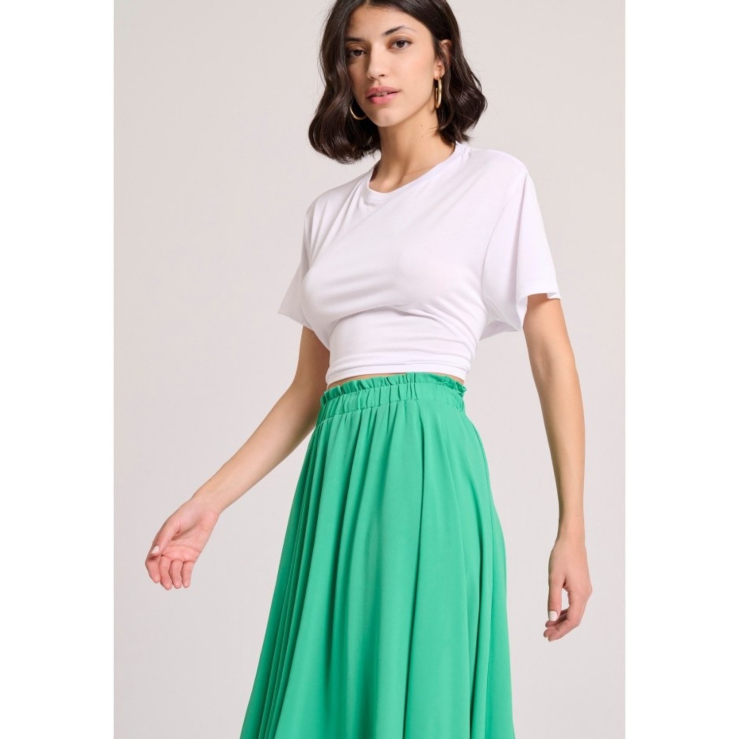 FUNKY BUDDHA Γυναικεία Loose Fit Μίντι Φούστα FBL009-122-14