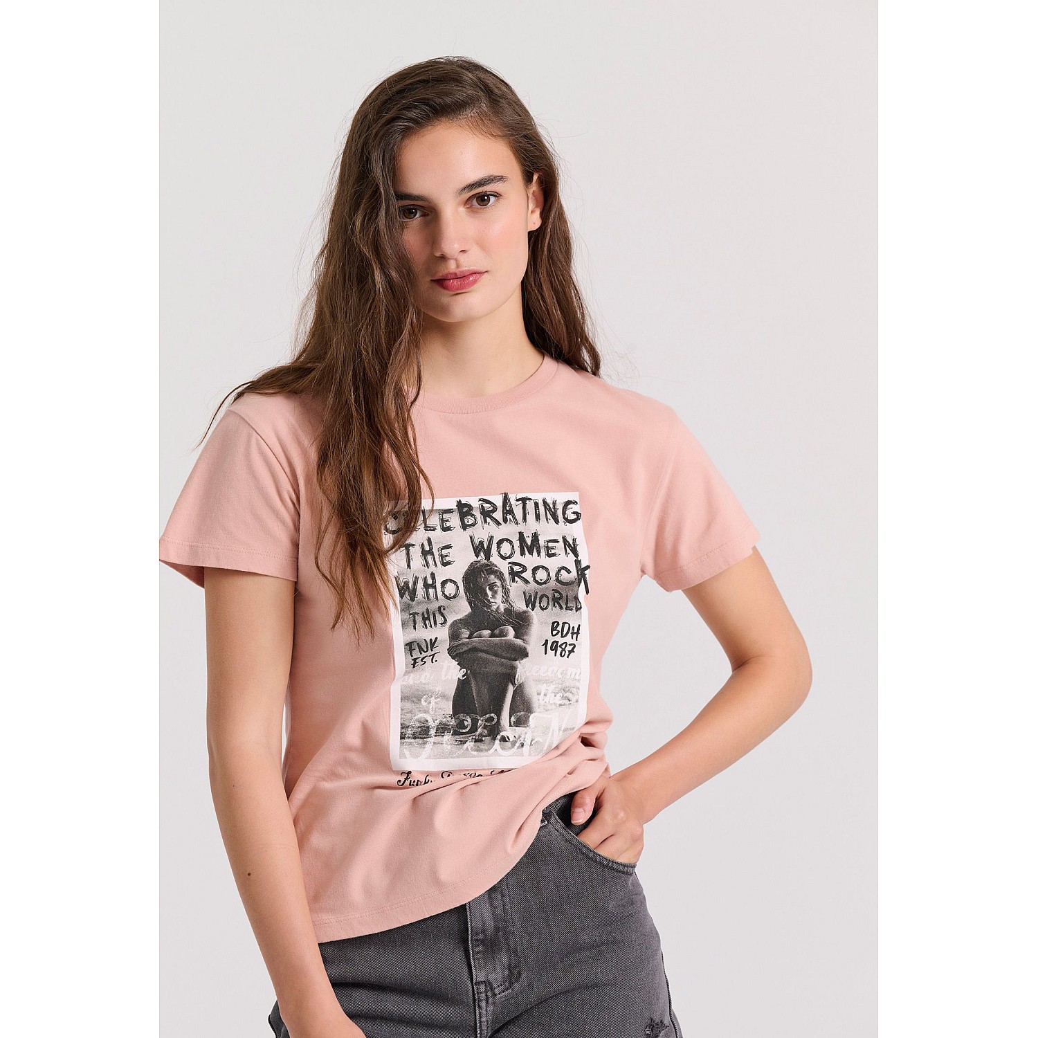 FUNKY BUDDHA Γυναικείο T-Shirt FBL009-124-04