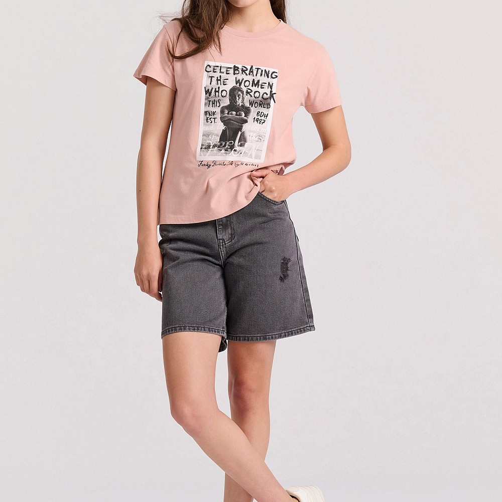 FUNKY BUDDHA Γυναικείο T-Shirt FBL009-124-04