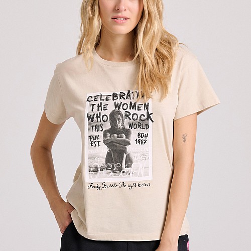 FUNKY BUDDHA Γυναικείο T-Shirt FBL009-124-04