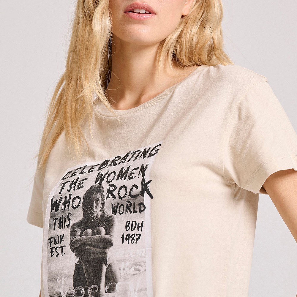 FUNKY BUDDHA Γυναικείο T-Shirt FBL009-124-04