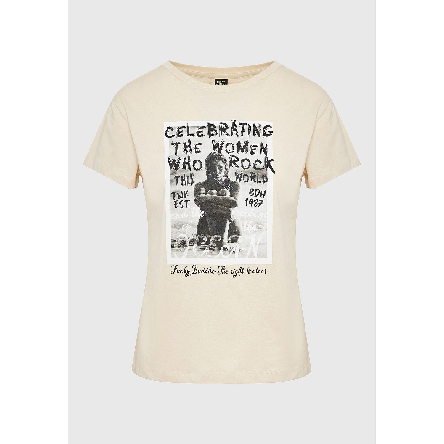 FUNKY BUDDHA Γυναικείο T-Shirt FBL009-124-04