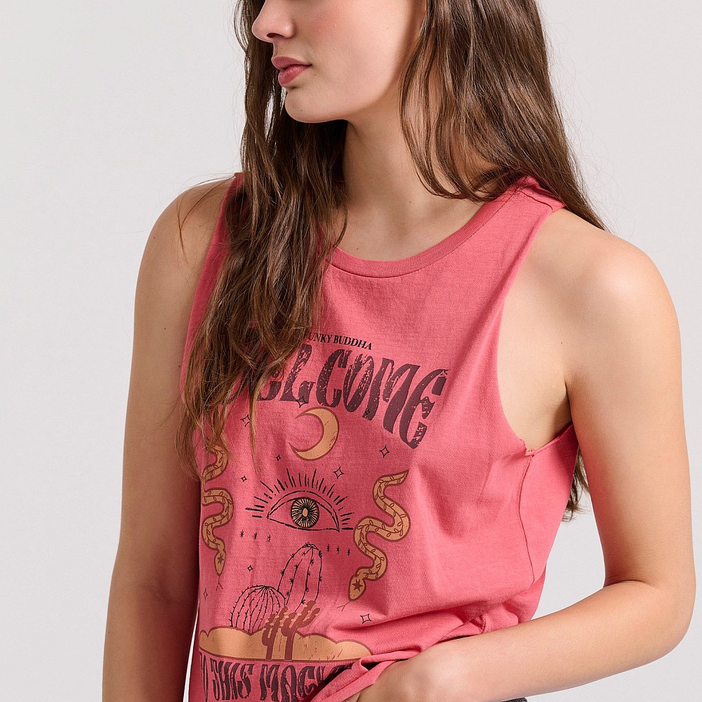 FUNKY BUDDHA Γυναικείο Αμάνικο T-Shirt FBL009-132-04