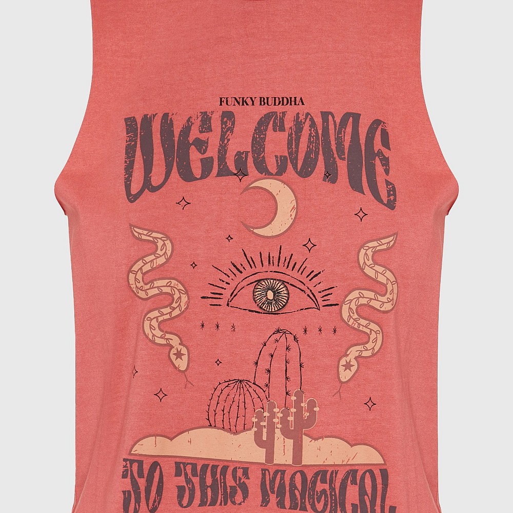 FUNKY BUDDHA Γυναικείο Αμάνικο T-Shirt FBL009-132-04
