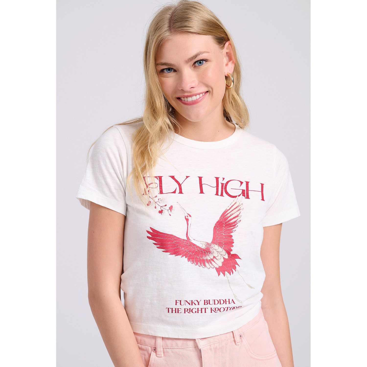 FUNKY BUDDHA Γυναικείο Cropped T-Shirt FBL009-146-04