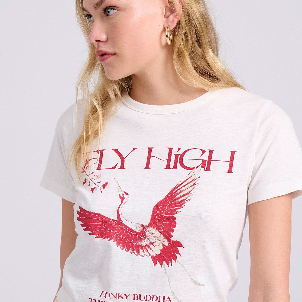 FUNKY BUDDHA Γυναικείο Cropped T-Shirt FBL009-146-04