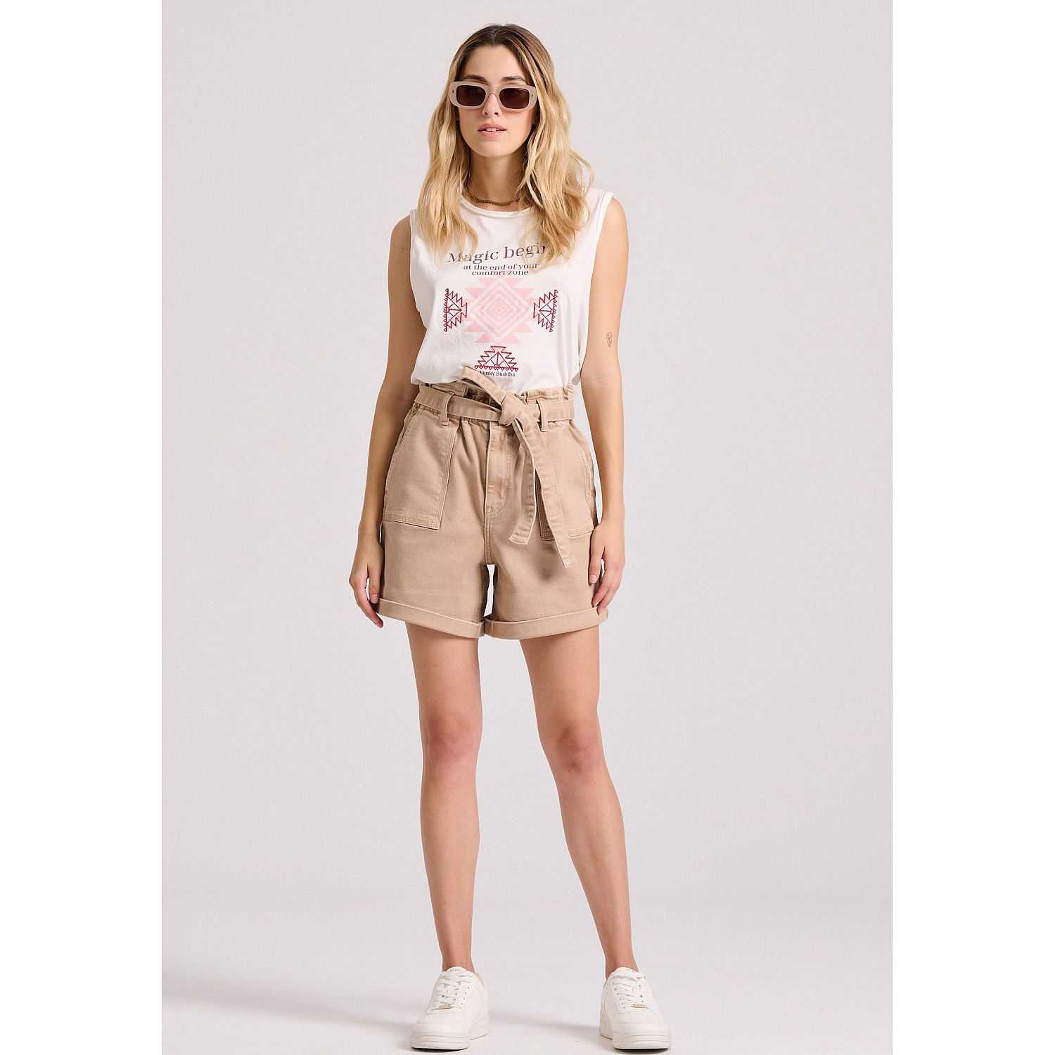 FUNKY BUDDHA Γυναικείο Τζιν Σορτς FBL009-164-03