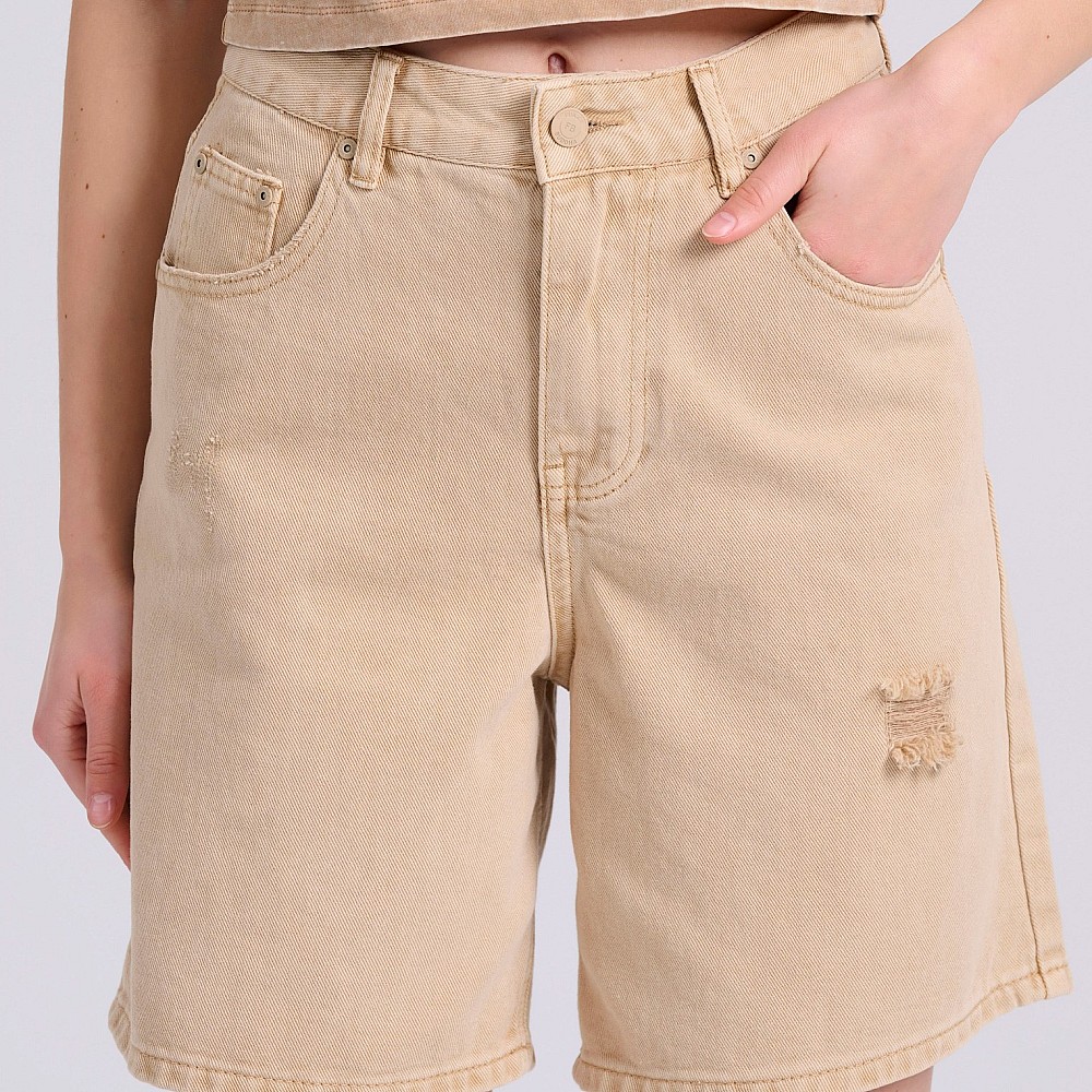 FUNKY BUDDHA Γυναικεία Τζιν Βερμούδα FBL009-172-03