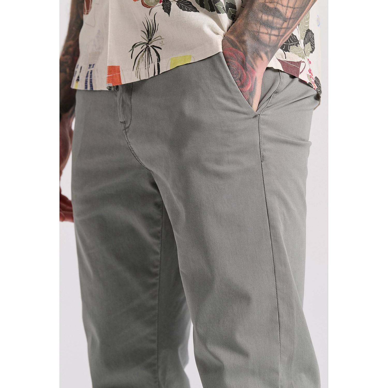 FUNKY BUDDHA Ανδρικό Chino Παντελόνι FBM009-001-02
