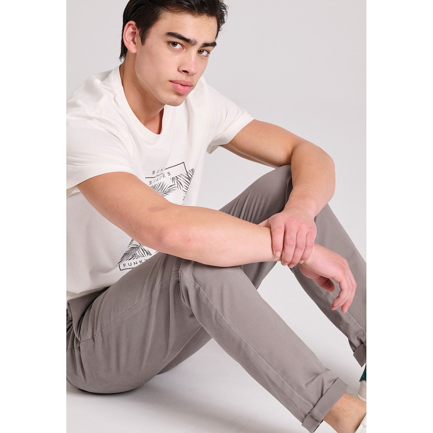 FUNKY BUDDHA Ανδρικό Chino Παντελόνι FBM009-001-02