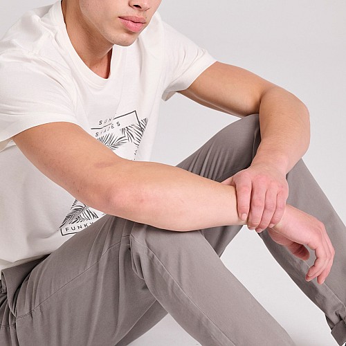 FUNKY BUDDHA Ανδρικό Chino Παντελόνι FBM009-001-02