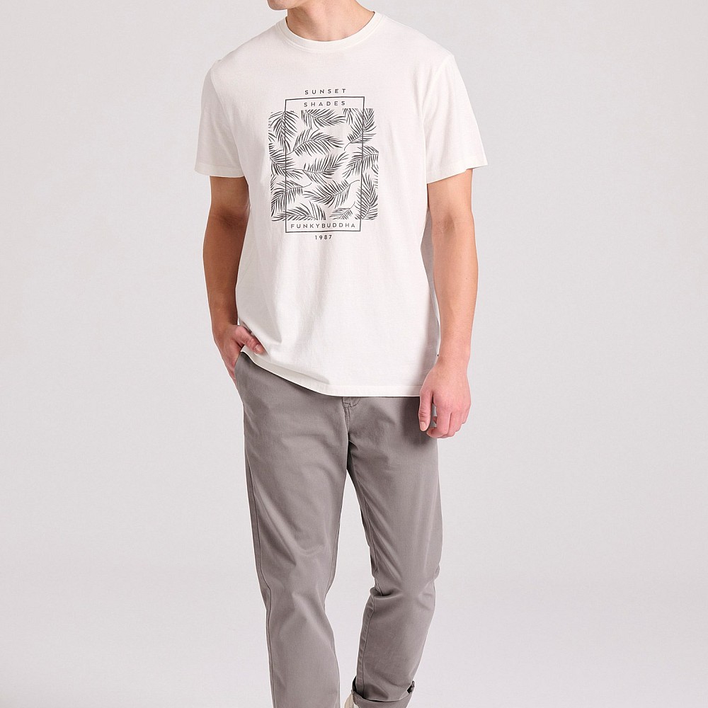 FUNKY BUDDHA Ανδρικό Chino Παντελόνι FBM009-001-02