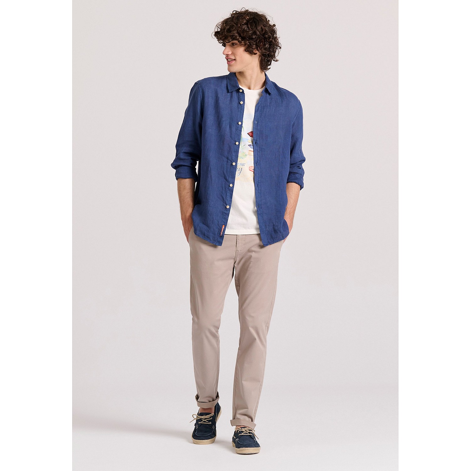 FUNKY BUDDHA Ανδρικό Chino Παντελόνι FBM009-001-02