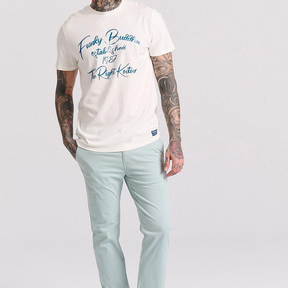 FUNKY BUDDHA Ανδρικό Chino Παντελόνι FBM009-001-02