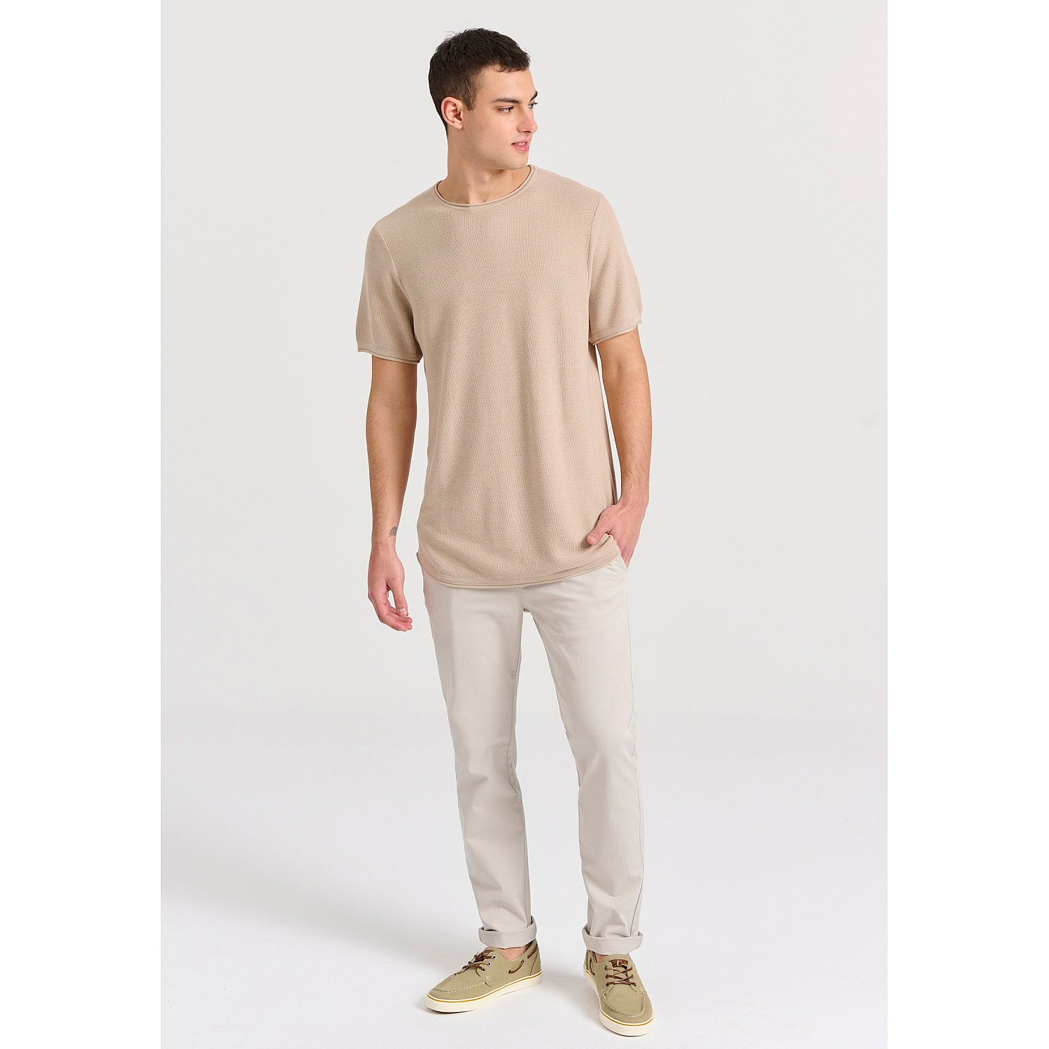 FUNKY BUDDHA Ανδρικό Chino Παντελόνι FBM009-001-02