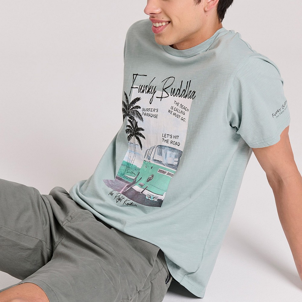 FUNKY BUDDHA Ανδρική Βερμούδα Chino FBM009-001-03