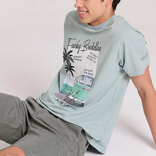FUNKY BUDDHA Ανδρική Βερμούδα Chino FBM009-001-03