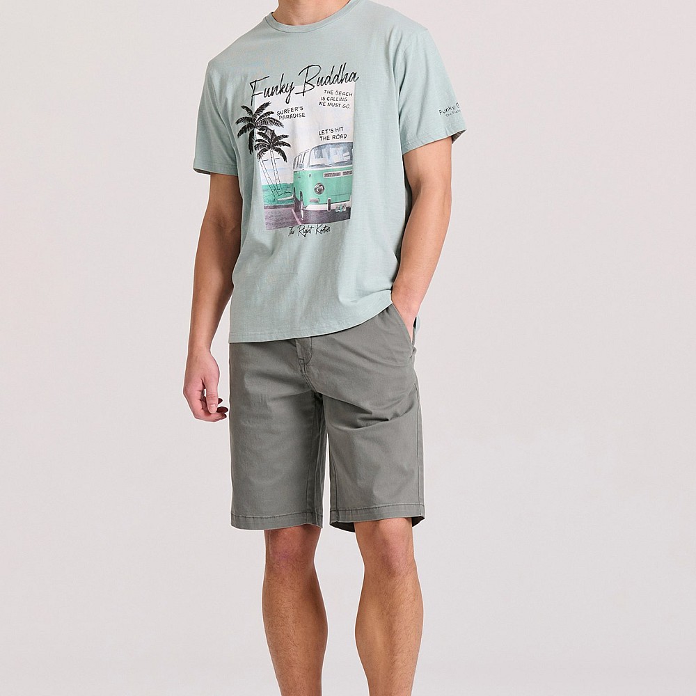 FUNKY BUDDHA Ανδρική Βερμούδα Chino FBM009-001-03