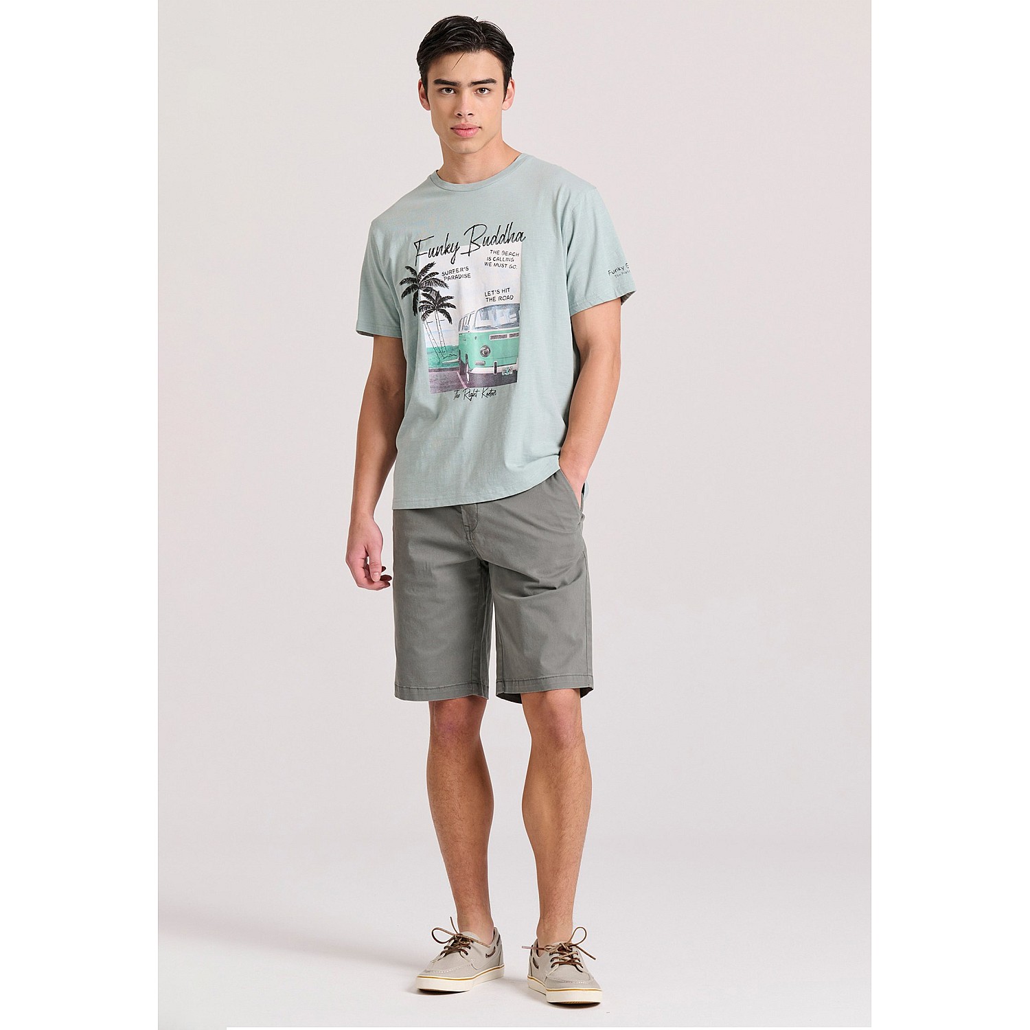 FUNKY BUDDHA Ανδρική Βερμούδα Chino FBM009-001-03