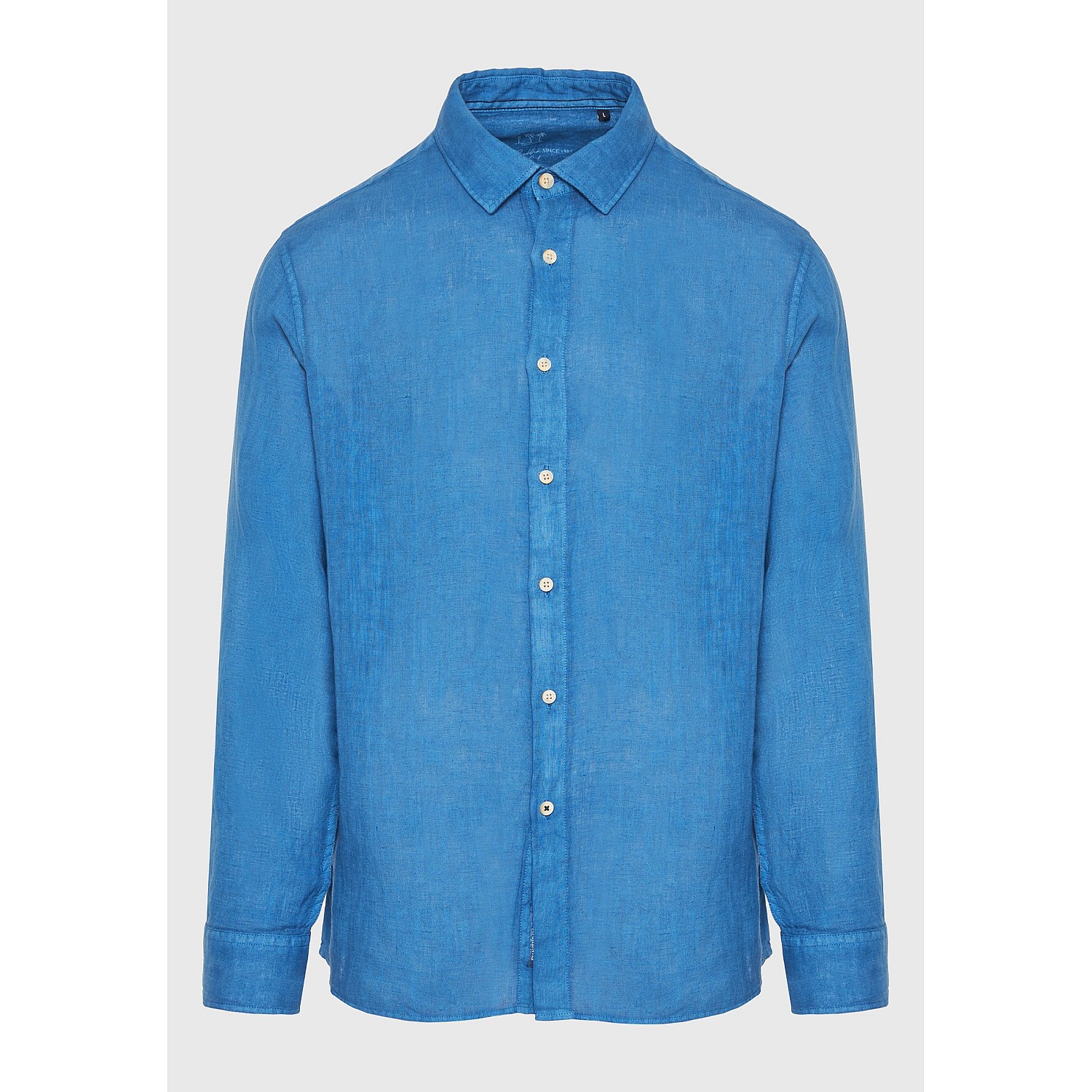 FUNKY BUDDHA Ανδρικό Garment Dyed Λινό Πουκάμισο FBM009-001-05