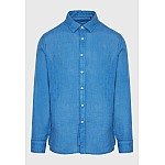 FUNKY BUDDHA Ανδρικό Garment Dyed Λινό Πουκάμισο FBM009-001-05