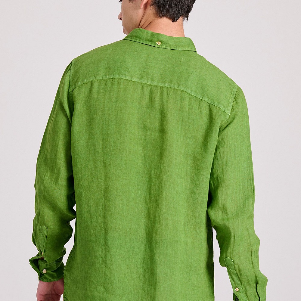 FUNKY BUDDHA Ανδρικό Garment Dyed Λινό Πουκάμισο FBM009-001-05